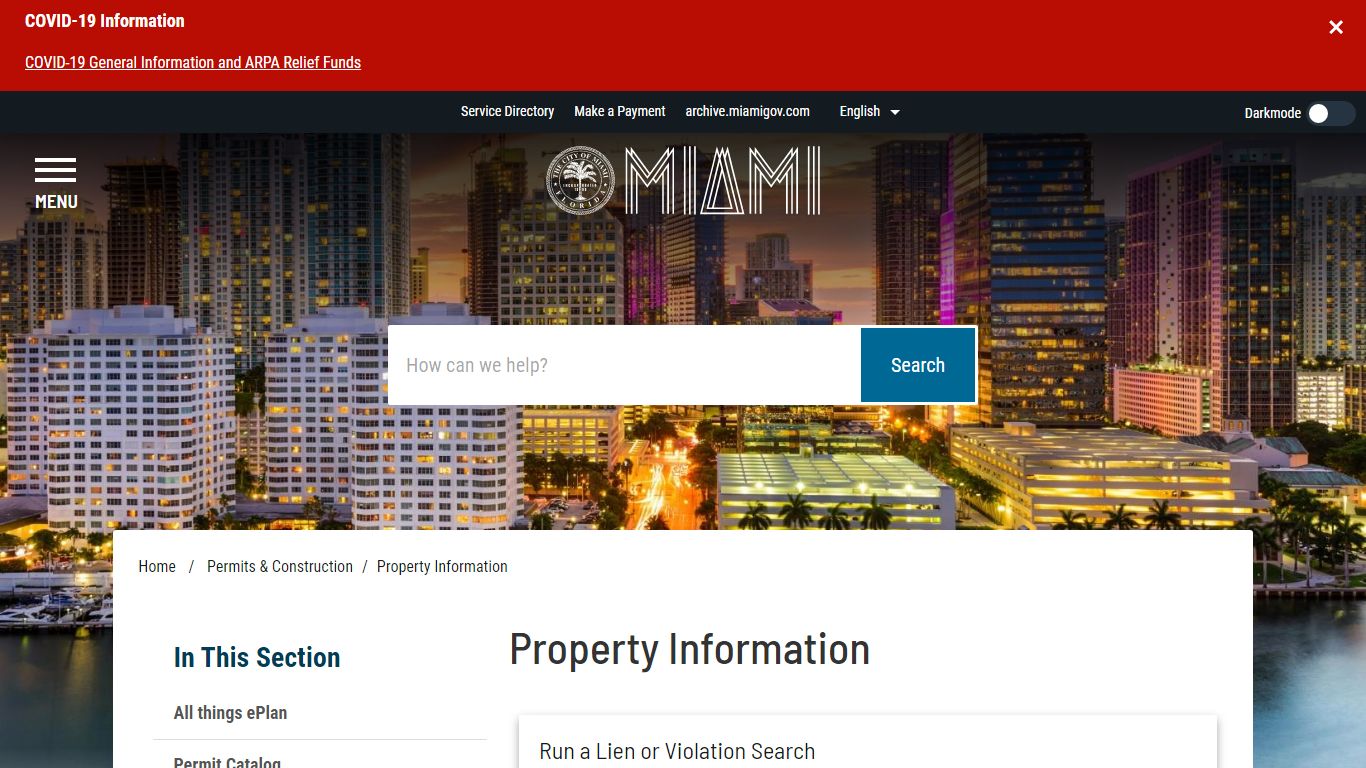 Property Information - Miami - miamigov.com